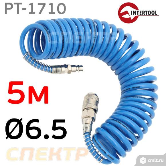 Шланг спиральный эластичный 5м (6.5х10мм) IT. Фото 1.