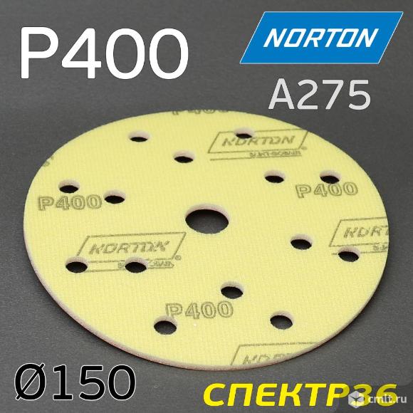 Шлифкруг на поролоне Norton Р400 Soft-touch A275 (150мм). Фото 2.