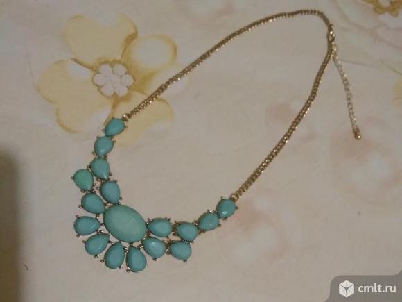 Колье бирюзовое. Фото 1.