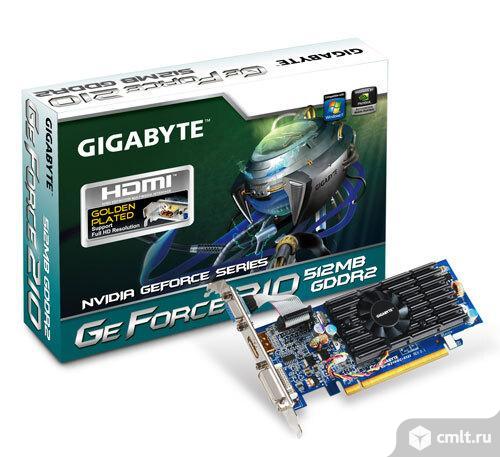 Видеокарта GigaByte GeForce 210 512MB 64bit DDR2