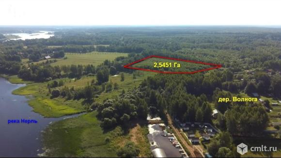 Земельный участок 2,5451 Га в районе дер. Волнога Калязинского района Тверской области. Фото 1.