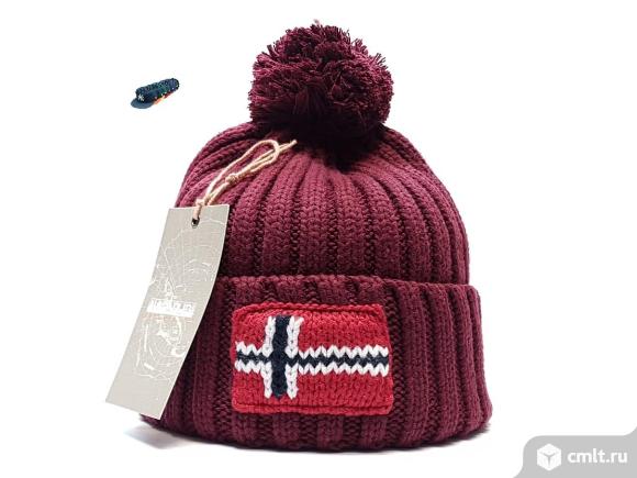 Шапка Napapijri (бордовый). Фото 1.