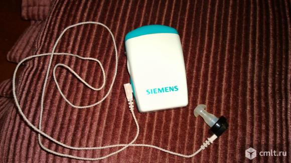 Слуховой аппарат карманный SIEMENS мощный.. Фото 1.