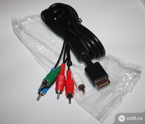 Кабель для Sony PS2 и PS3 "тюльпаны" Component AV. Фото 1.