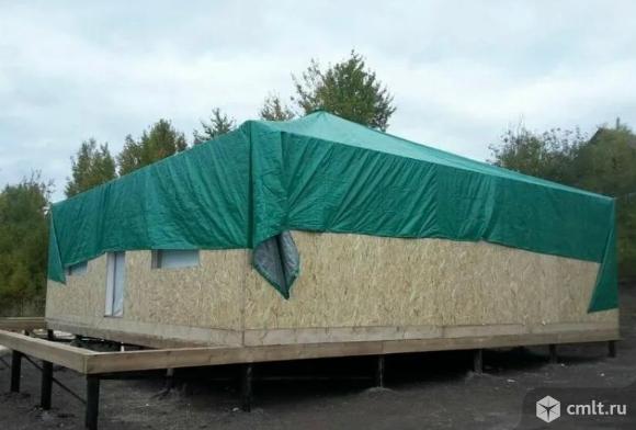 Облегчённый тент - тарпаулин (строительный тент). Фото 1.