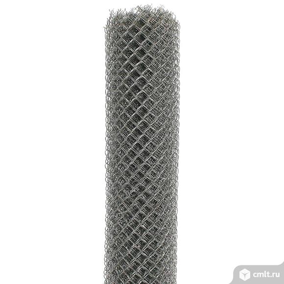 Сетка плетеная Рабица яч.25х25х1.2мм, 1.2х10м, неоцинкованная. Фото 1.