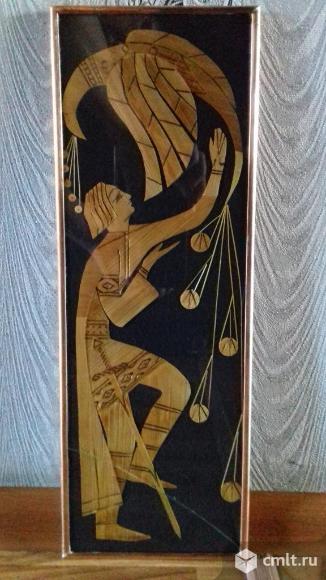 Картина - панно из соломки.. Фото 1.