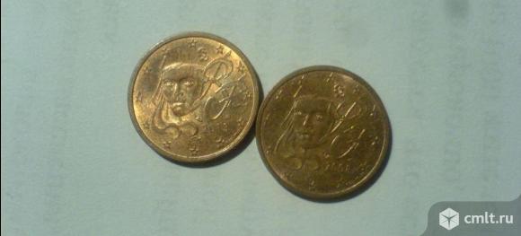 2 евроцента 1999, 2008,2010,,11,13,16,17 Франция. Фото 1.