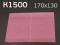 Лист Kovax Super Assilex К1500 розовый 170х130 на липучке. Фото 1.