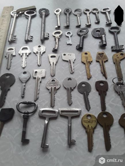 39 шт. Одним лотом. Разные ключи от навесных замков, комодов,шкафов.. Фото 10.