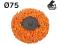 Круг под Roloc коралловый ф75 РМ оранжевый. Фото 2.