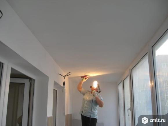 Малярно-обойные работы. Штукатурка. Выравнивание: стены, потолки, откосы. Плинтус Линолеум. Качество. Фото 1.