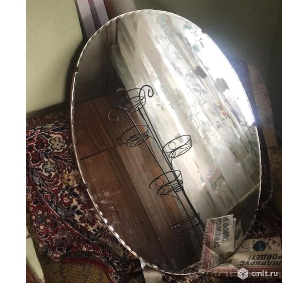 Зеркало овальное настенное. Фото 1.