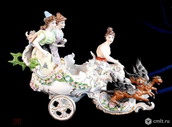 Волшебная колесница, Sitzendorf. Германия, сер. ХХ века.. Фото 1.