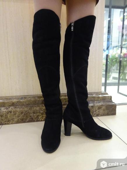 Сапоги зимние замшевые. Фото 1.