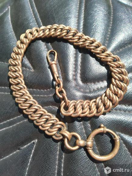 Старинный шатлен, цепочка для карманных часов. Фото 1.