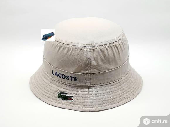 Панама Lacoste (бежевый). Фото 1.
