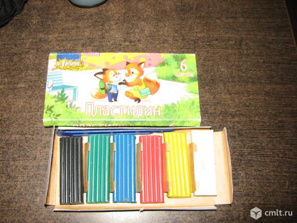Пластилин 6 цветов. Фото 1.