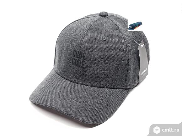 Бейсболка Cube Code (серый) flexible. Фото 1.