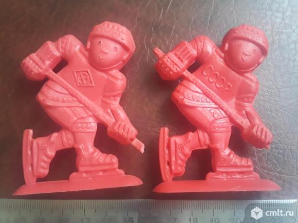 2 шт. Одним лотом. Хоккеисты СССР.. Фото 1.