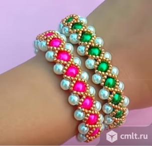 Браслеты из бисера и бусин. Фото 1.