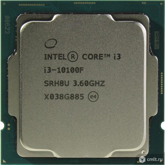 Процессор Intel Core i3 10100F, LGA 1200, BOX. Фото 1.