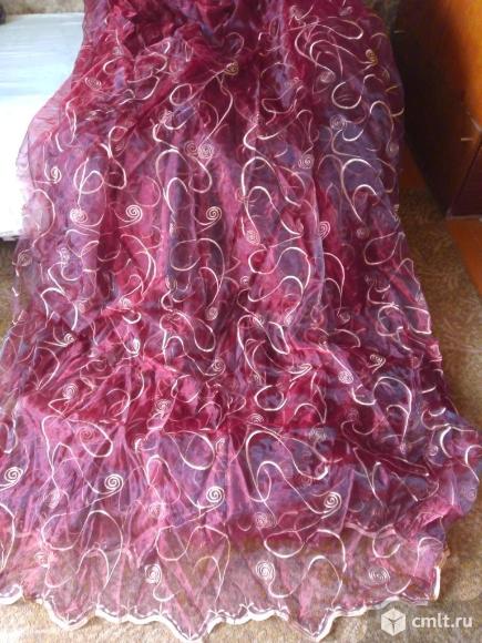 Тюль органза красного цвета. Продам.. Фото 1.