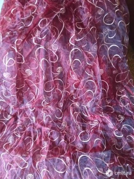 Тюль органза красного цвета. Продам.. Фото 2.