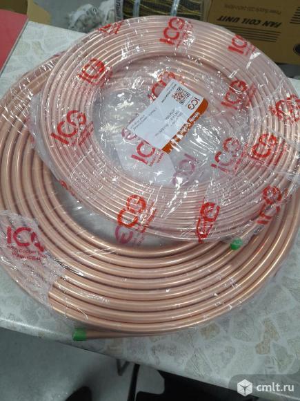 Труба медная 1/4-5/8, фитинг медный. Фото 1.