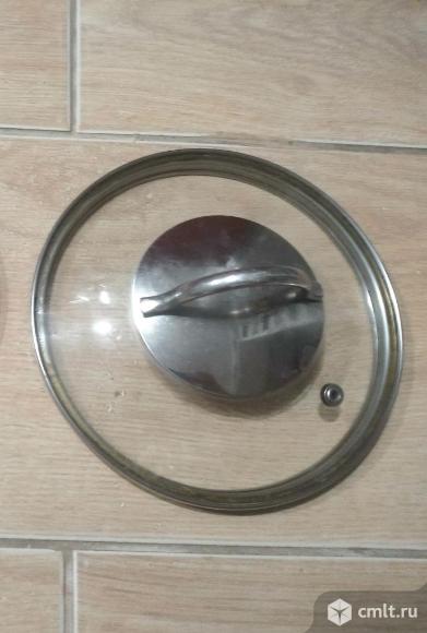 Крышка для посуды кастрюли/сковородки 16 см бу. Фото 2.