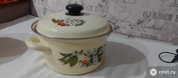 Кастрюля 1,2л/1,9л и 3 литра(эмаль)+бу). Фото 1.