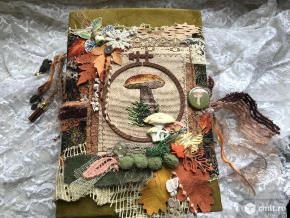 Блокнот ручной работы "Грибная пора". Фото 1.