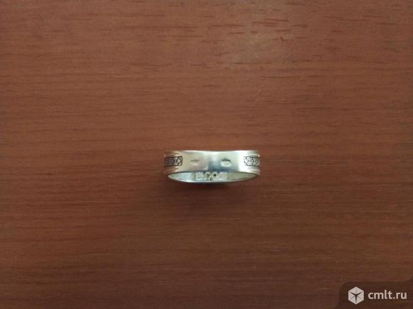 Серебряное кольцо/печатка с фианитами. Фото 4.