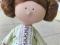 Текстильная кукла ручной работы в стиле Тильда 30 см. Фото 2.