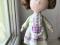 Текстильная кукла ручной работы в стиле Тильда 30 см. Фото 4.