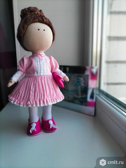 Текстильная кукла ручной работы высотой 30 см. Фото 1.