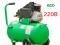 Компрессор ECO (220В, 260л/мин, 50л) прямой привод. Фото 2.