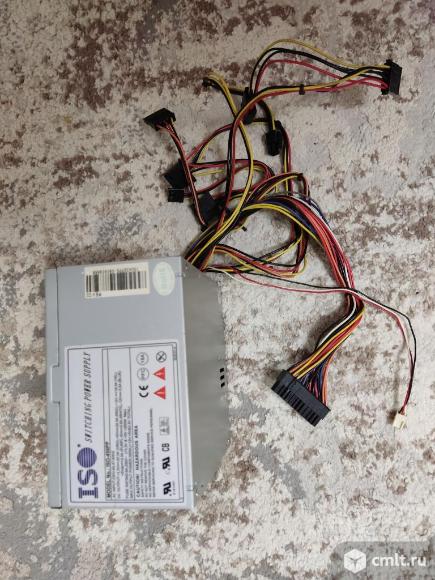 Блок питания ISO ISO-450PP 350W 24+4pin. Фото 1.