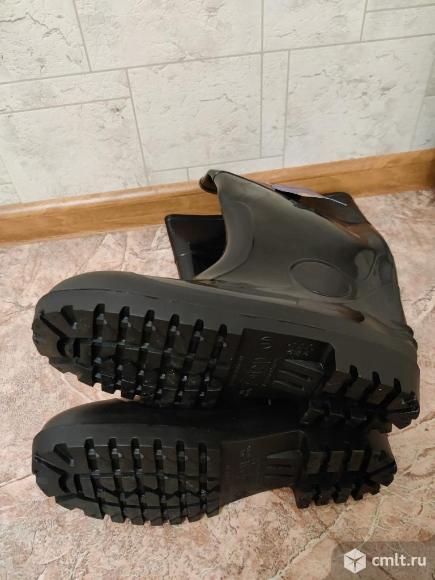 Сапоги резиновые цельнолитые ПВХ новые, размер 41. Фото 3.