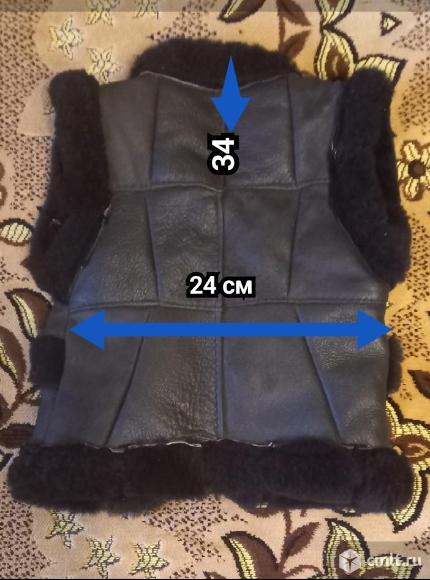 Жалет кожанный для месячного ребенка. Фото 3.