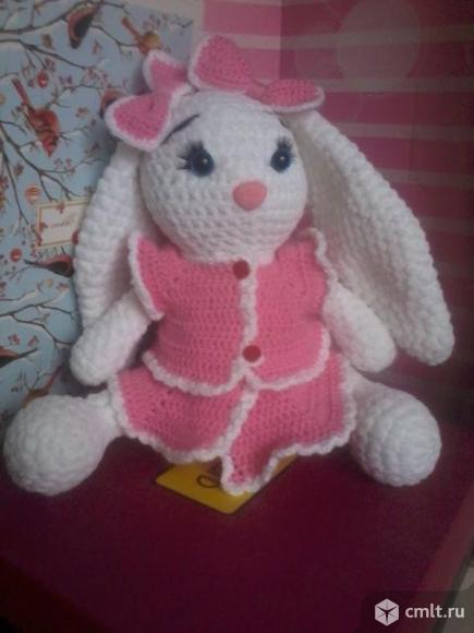 Вязанный зайчик.. Фото 1.