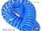 Шланг спиральный 10х14мм Колир 15м PU синий эластичный. Фото 2.