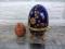 Шкатулка Пасхальное яйцо фарфор кобальт позолота. Фото 4.