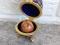 Шкатулка Пасхальное яйцо фарфор кобальт позолота. Фото 1.