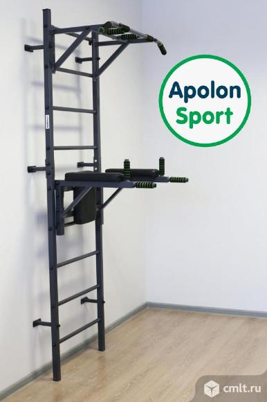 Шведская стенка "Гладиатор" с турником и брусьями ApolonSpor. Фото 1.