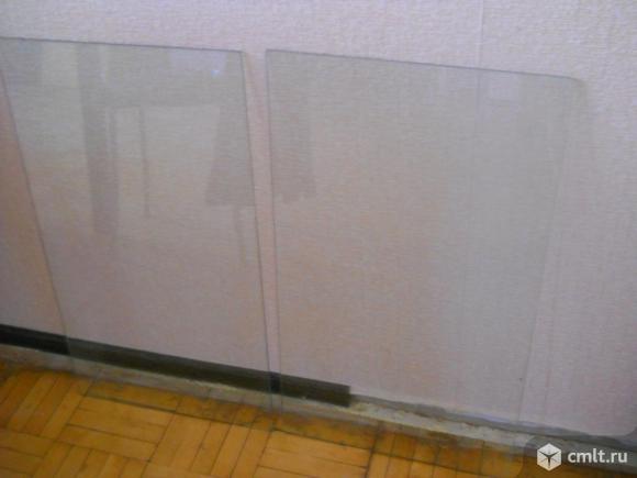 Полка стеклянная 42х75 см толстостенная (2 шт). Фото 1.