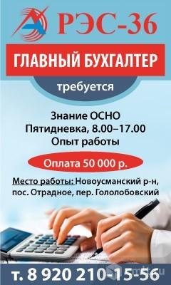 Главный Бухгалтер Требуется