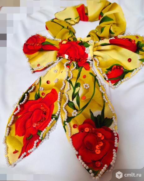 Бант Резинка для волос в стиле D&amp;amp;amp;G. Фото 1.