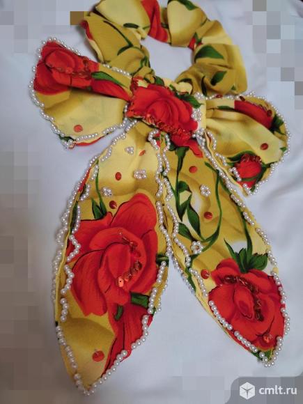 Бант Резинка для волос в стиле D&amp;amp;amp;G. Фото 3.