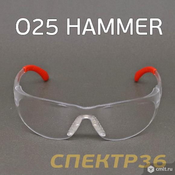 Очки защитные O25 HAMMER прозрачные. Фото 1.